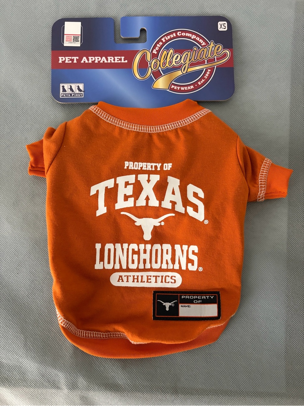 Pet Dog Shirt size XS Texas Longhorns Collegiate New(F179)